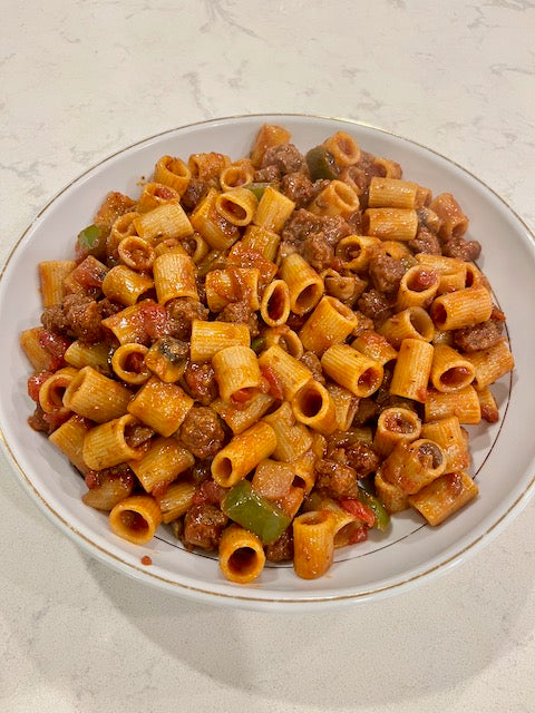 Meatless Jollof Pasta (Fennel & Sage)