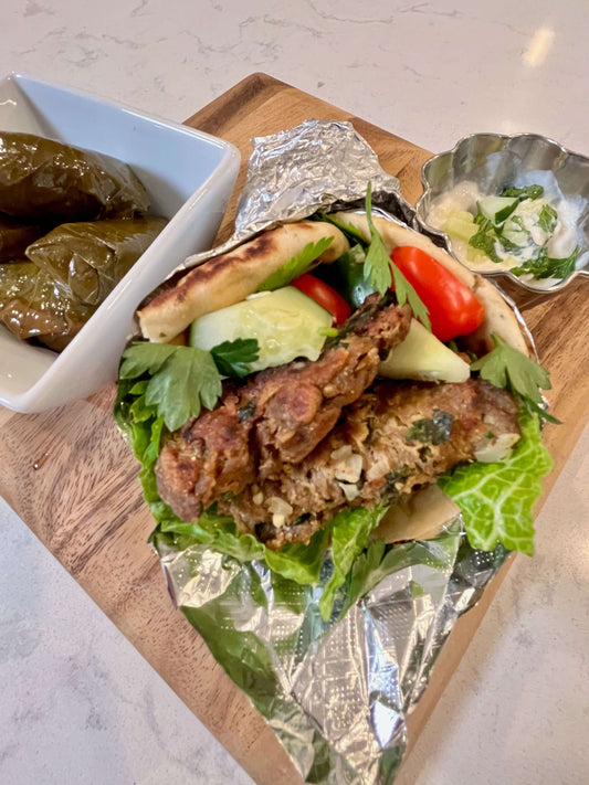 Meatless Kofta in Pita Wrap